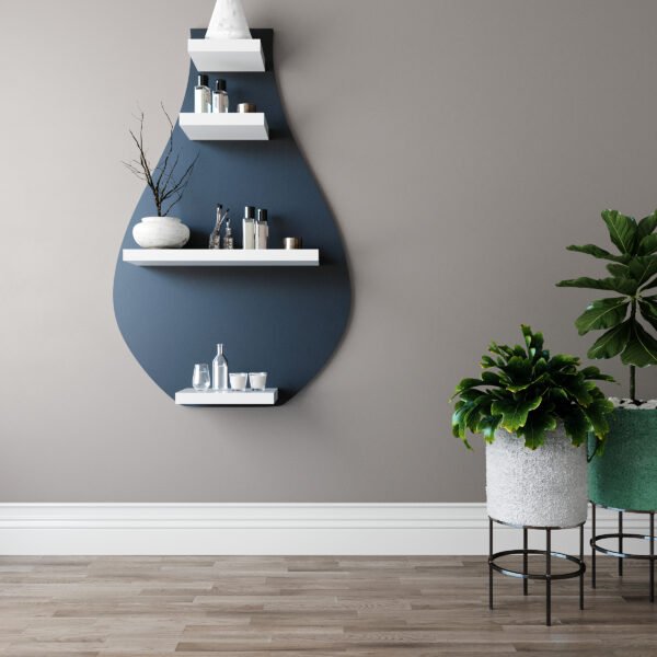 Wooden Bulb Shape Wall Shelf